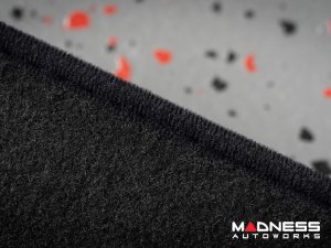 FIAT 124 Floor Mats - Black Carpet w/ ABARTH Crest